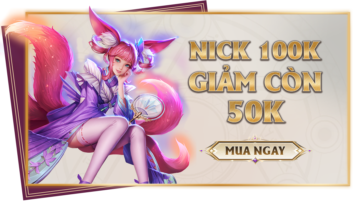 Nick 100k giảm còn 50k
