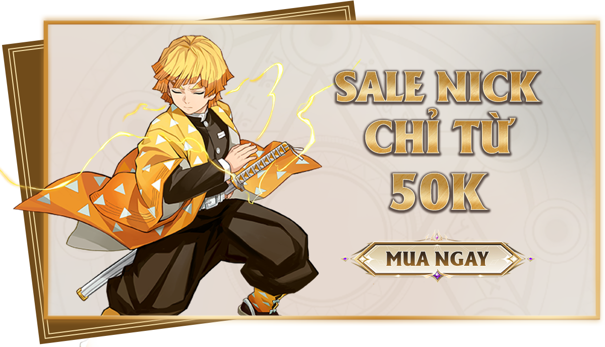 Sale Nick Chỉ Từ 50k